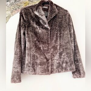 Kate Hill textured purple velvet jacket 8